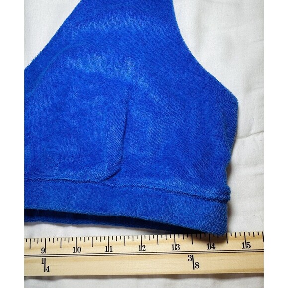 OFFLINE By AERIE Blue Terry Recharge Least Support Bralette SIZE LARGE NWT - Picture 7 of 8